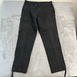 5.11 Tactical TDU Cargo Pants Mens XL Long Black Ripstop Relaxed Fit Utility